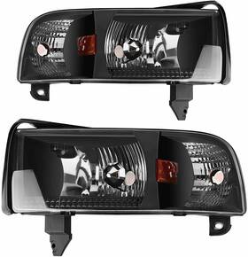 Um10-0292-04 Holi Motor Assembly Headlights For 1994-2002 Dodge Ram 1500 - 3500 Front Lamps Replacement
