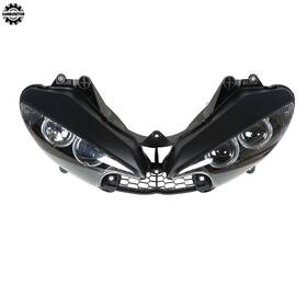 Hgf86292 Home-garden-fix Black Front Headlight Headlamp Fit For Yamaha 2003-2005 Yzf R6 And 2006-2009 R6s