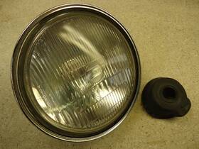 32450-mg8-003 Honda 85-86 Vt1100 Shadow Headlight Head Light With Bulb Trim Ring Oem Stanley