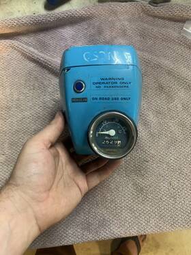 33100-147-672 Honda Nc50 Express Oem Headlight Bucket With Speedometer Hardware