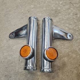 61311331670xw Honda Nice Chrome 1971 Only Sl125 Headlight Fork Ears Mounts Original Oem