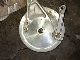 A7-gg Honda 1987-1988 Vf750c Super Magna Rear Brake Backing Plate Assembly