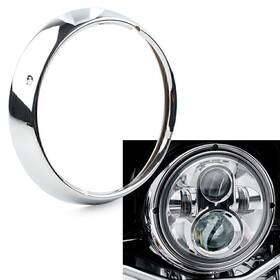 Hukyu 111000246906 1 Pcs 7 Inch Chrome Head Light Headlamp Trim Ring Cover Fit Harley Touring Road King