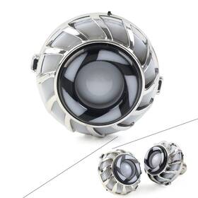 Hukyu 550735549775 Motorcycle Led Headlight Angel Eye Flash Strobe Tail Brake Rear Lights 12v