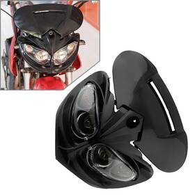 Hukyu 550742115017 Motorcycle Universal Street Fighter Headlight Fairing Indicators
