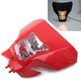 Hukyu 550742270310 Headlight Headlamp Lamp Led For Crf450xr Crf450l 2019-2020 Dirt Bike Red