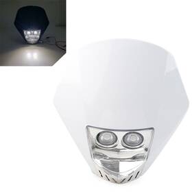 Hukyu 550742409895 Dual 6w Led Bulbs Universal Modified Headlight Head Lamp For Dirt Pit Bike New