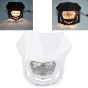 Hukyu 550742599039 White Dirt Bikes 12v H4 Headlight Fairing For Kawasaki Klx Xr Crf Drz Rmz Yamaha