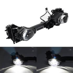 Hukyu 550742648836 Black Motorcycle Front Headlight Headlamp Assembly For Yamaha Yzf R6 2017-2023