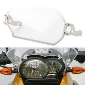 Hukyu 612046729830 1x Motor Headlight Transparent Cover Headlamp Guard For Bmw R1200 Gs Abs 2005-12