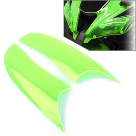 Hukyu 612047493099 Front Green Headlight Guard Shield Screen Lens Cover For Kawasaki Zx-10r 2006-18