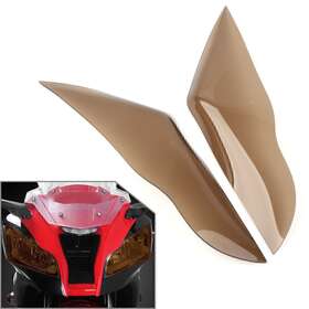 Hukyu 612048537624 Front Headlight Guard Shield Screen Lens Green Cover For Kawasaki Zx-10r 11-15