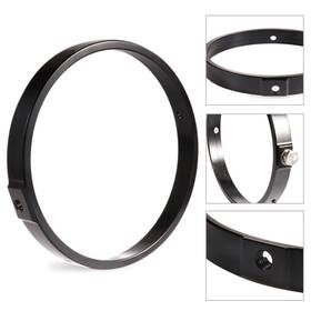 Hukyu 612058710512 7inch Motorcycle Headlight Visor Style Headlamp Trim Ring Bracket For Harley New