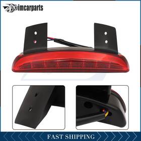 Im162367s01 Imcarparts Red Motorcycle Tail Turn Signals Light For Cafe Racer Rear Fender Edge Brake