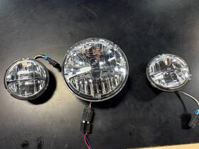 2413641 Indian Motorcycle Oem 7 Inch Led Pathfinder Headlight #2413641 With Fog Lights