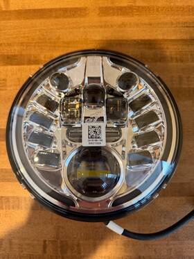 2416166-156 Indian Pathfinder Adaptive Led 7 Inch Headlight Challenger Persuit Limited Chrome