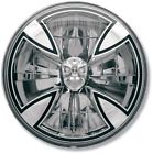 T70x00-sr Iron 7in. Adjure Cross Headlight Skull