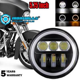 Nk-dh410-0304 Ironwalls 5.75 Inch Led Projector Headlight Angle Eyes For Yamaha V-star Xvs 650 950 1100