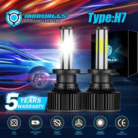 Oxb-a9h7-0029 Ironwalls 6-sides H7 Led Headlight Bulbs For Honda Cbr600rr 2003-2017 Cbr600f4i 2001-2006