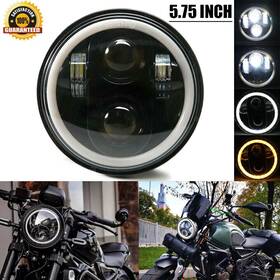 Tsn09783100 Ironwalls 5.75 Inch 5-3/4ftft Round 5d Black Led Headlight High Low Beam Drl For Motorcycle