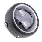 Jck7500 Generic Black Led Retro Headlight For Motorcycle Universal Fit All