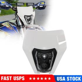 C18120120-d Jfg Racing Motorcycle Headlight Led Universal Head Light For Most Pit Dirt Bike White