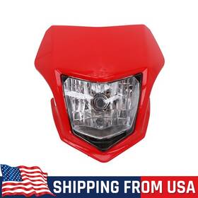 H18110202-d Jfg Racing Motorcycle Front Headlight Head Lamp Light For Crf250l 2013-2019 Dirt Bike Red
