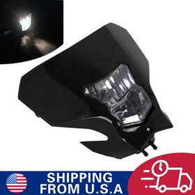M181202117-d Jfg Racing Dirt Bike Headlight Leadlight 12v 35w For Crf450xr Crf450l 2019-2020 Black