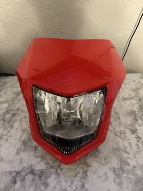 N18110202-d Jfg Racing Motorcycle Front Headlight Head Lamp Light For Crf250l 13-19 Crf250la 17-19 Red