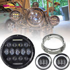 Jfhafa170103526 For Harley Black Daymaker Led Headlight Housing Kit 711091667316