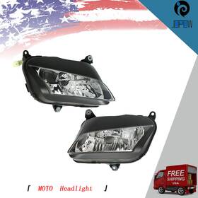 Jp33159w Jopow Fit For Honda Cbr 600 Rr Cbr600rr 2007-2011 Pair Headlight Head Light Clear