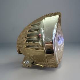 9705 Jute Motorcycle Head Lamp 6 Inch Chrome Untested