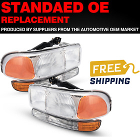 Kac Headlights Assembly For 1999-2006 Gmc Sierra 2000 2006 Yukon Fitment Us