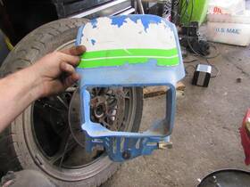 16146-5041-51 Kawasaki 1988 Klr250 Headlight Bezel Shroud
