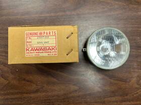 23007-009 Kawasaki New Oem Headlight Lens Fits 1967-69 C2ss And C2tr Roadrunner