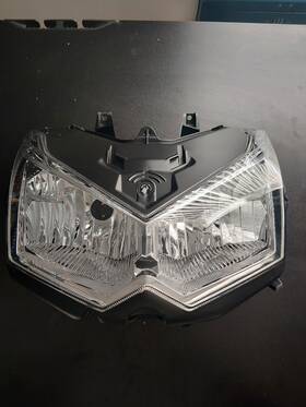 23007-145 Kawasaki #125 2010 Z1000 Black Front Headlight Bulbs Not Included