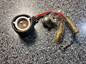 23008-008 Kawasaki Oem C2 Headlight Headlamp Head Lamp Light Socket Wire And Bulb Vtg Mc