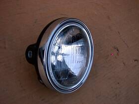 Ho-40768 Kawasaki 1978 Ke125 Enduro Motorcycle Koito Complete Headlight Assembly