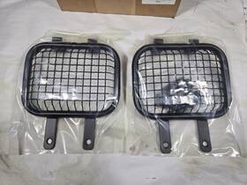 Klf400-02 Kawasaki Nos Oem Black Headlight Head Light Guards Klf400 Bayou 4x4