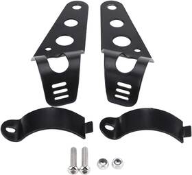 Kimissqc06373-01-htsj Kimiss Fork Headlight Mounting Bracket 35-43mm Motorcycle Black