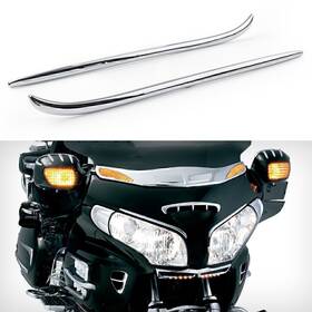 Kkkeeparts 550738433347 Motorcycle Chrome Fairing Eyebrow Trim For Honda Goldwing Gl1800 2001-2011 Us