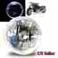 Knockoffparts005587 Kno White Led Halo Hid Compatible Usa 7 Round Reflector Housings Headlight Bucket White-6000k-halo-ring-led-smd-neon-ccfl