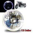 Knockoffparts005588 Kno White Led Halo Hid Compatible For Harley Round Reflector