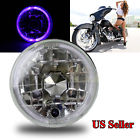Knockoffparts006319 Kno Blue Led Ring Usa Round Clear Chrome Reflector Housing
