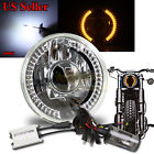 Knockoffparts008706 Kno Amber Led Signal Round Clear Projector Headlight Bucket Hid