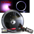 Knockoffparts008867 Kno White Led Halo For Harley Round Black Headlight Bucket