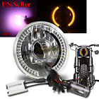 Knockoffparts008880 Kno Amber Led Signal Round Clear Projector Headlight Bucket Hid
