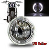 Knockoffparts009038 Kno White Led Signal Round Clear Chrome Projector Housing Headlight