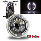 Knockoffparts009041 Kno White Led Signal For Harley Round Clear Proj Headlight