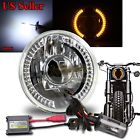 Knockoffparts009200 Kno Amber Led Signal Round Clear Proj Headlight Bucket Diy